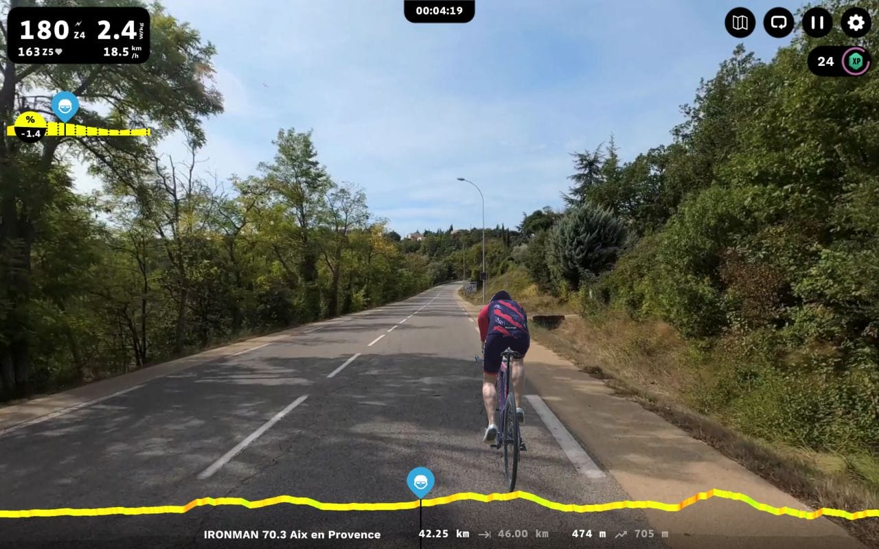 ROUVY IRONMAN Aix en Provence route