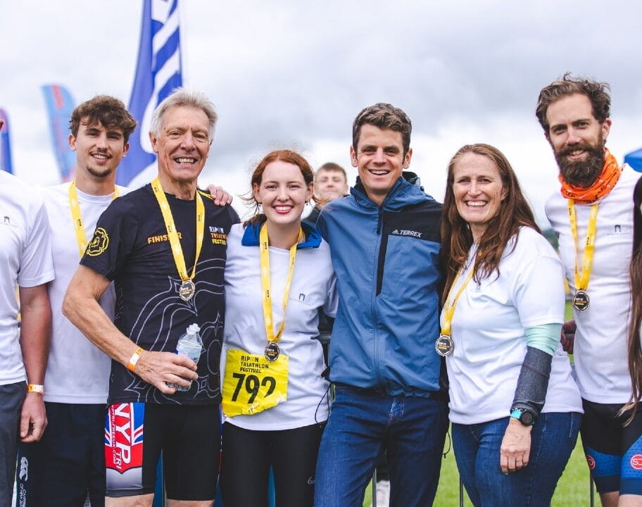 Jonny Brownlee at the Ripon Triathlon Festival in 2024