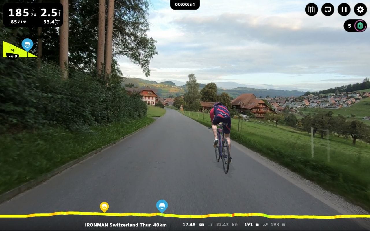 ROUVY IRONMAN Switzerland Thun route