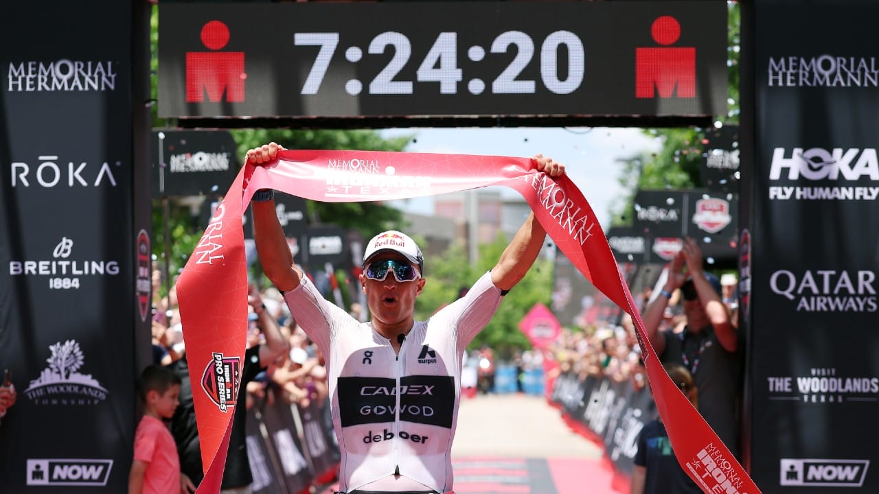 Kristian Blummenfelt IRONMAN Texas Finish Line 2025