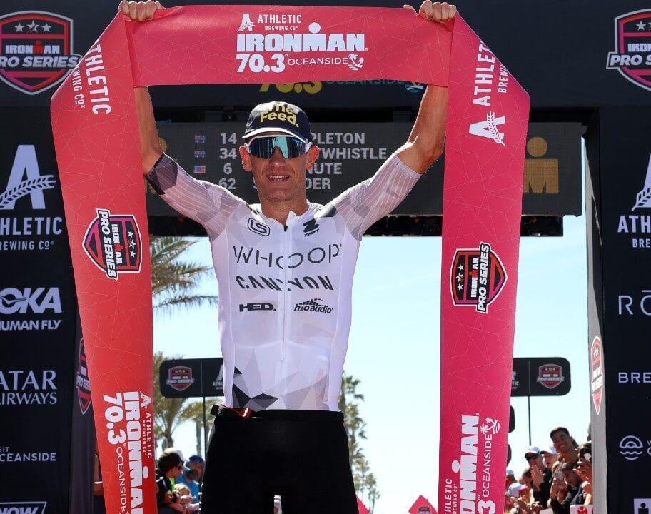 Lionel Sanders IRONMAN 70.3 Oceanside 2025 Finish Line