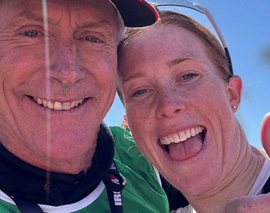 Mark Allen Paula Findlay IRONMAN 70.3 Oceanside 2025 FInish