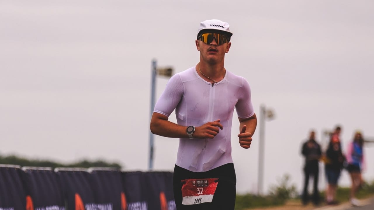 Jake Laidlow at the Outlaw Half [Photo credit: Two 26 Photography]