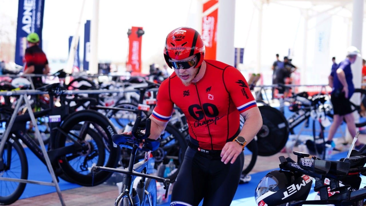 Nikita Mazepin Triathlete Challenge Sir Bani Yas 2025