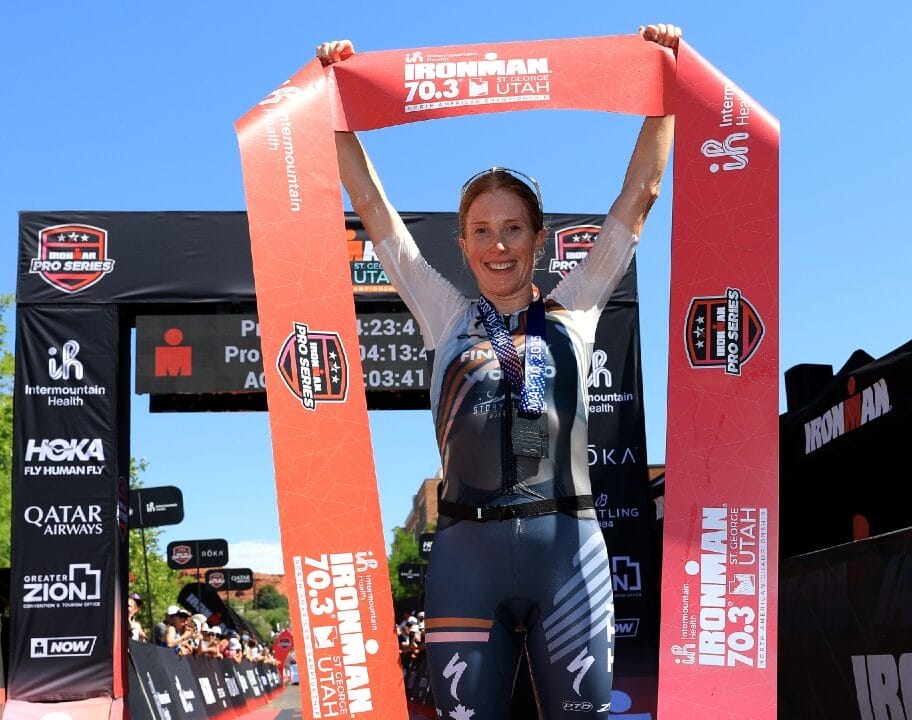 Paula Findlay wins ironman 703 st george 2025 photo credit Getty Images for Ironman