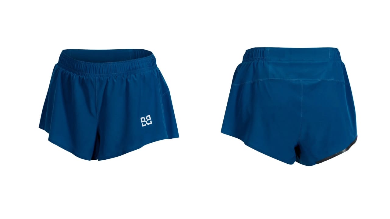 BornBound cosmo blue womens running shorts