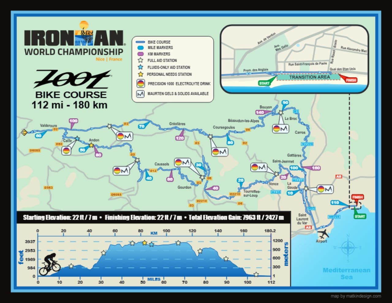 IMWC Nice 2025 bike course