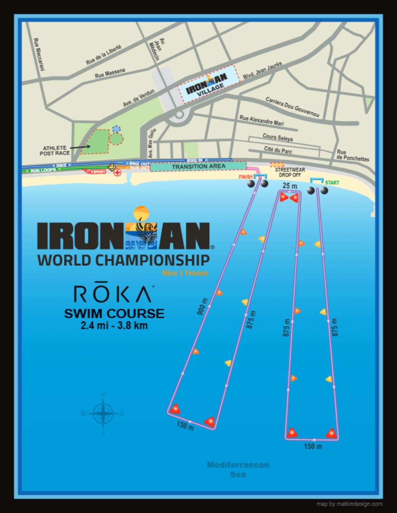IMWC Nice 2025 swim course