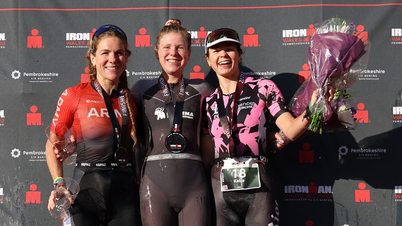 Rosie Wild IRONMAN Wales podium 2025