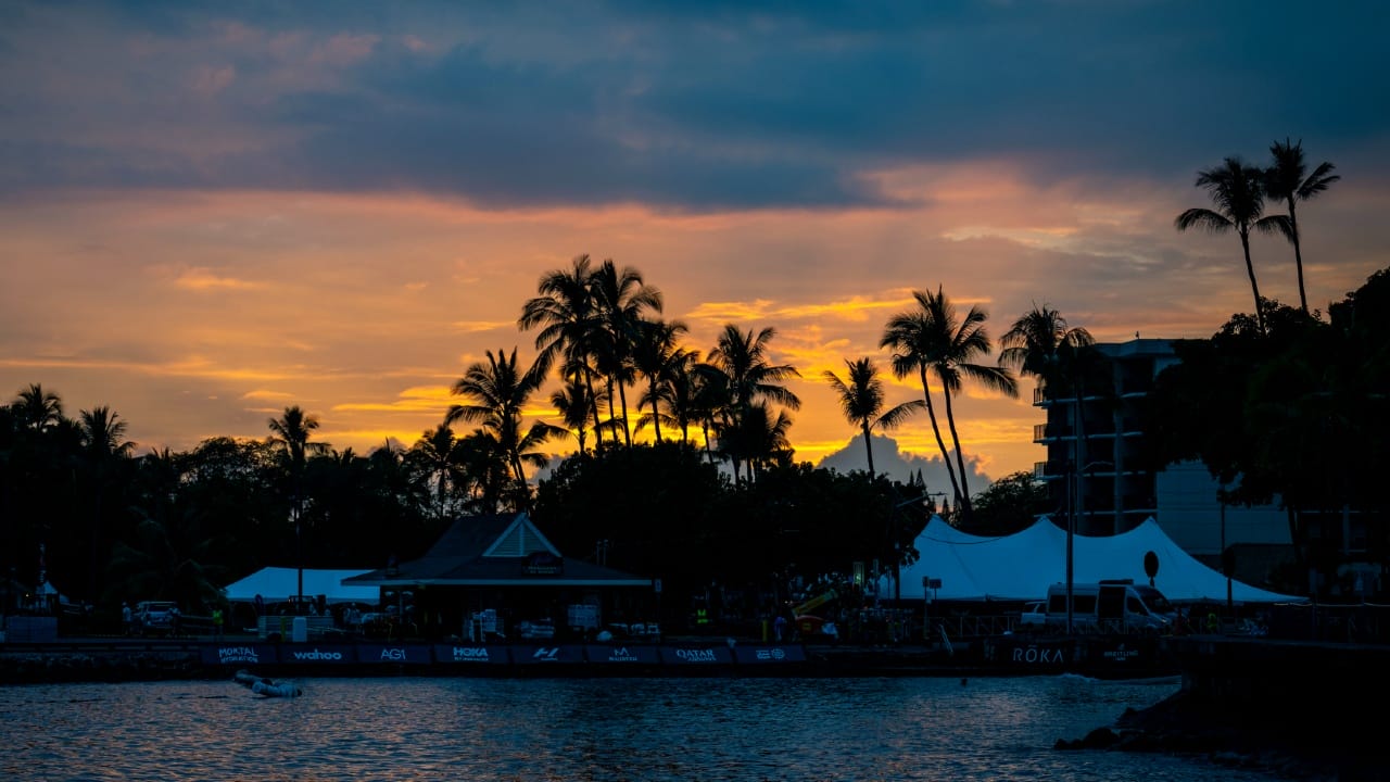 Scenic evening shot Kona 2025 IRONMAN World Championship